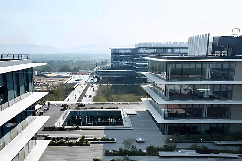 阿里巴巴二期行政樓屋面排油煙風(fēng)機系統(tǒng)振動改造工程