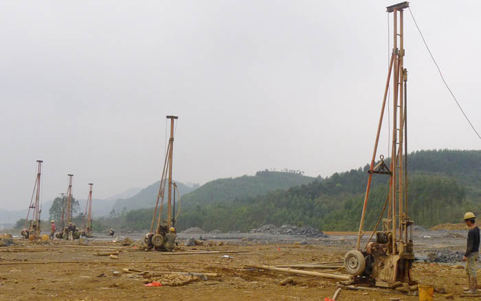 廣西柳州汽車城江口工業(yè)園污水處理廠開展工程地質勘察 廣西柳州汽車城江口工業(yè)園污水處理廠開展工程地質勘察