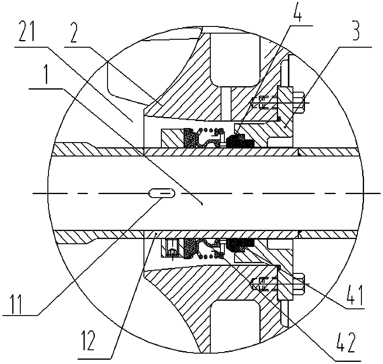 水泵機(jī)械密封結(jié)構(gòu)圖 水泵機(jī)械密封結(jié)構(gòu)圖